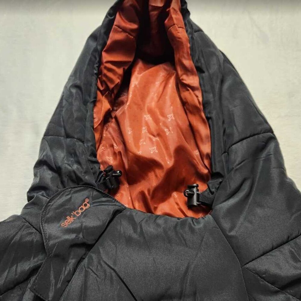 New Adult M Selk'Bag Lite recycled wearable sleeping bag in black - Picture 6 of 10